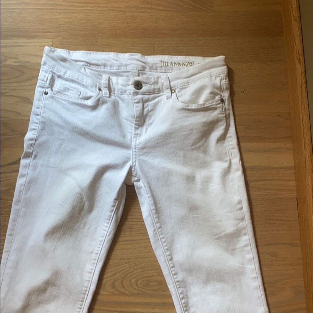 Blank NYC ankle length white denim